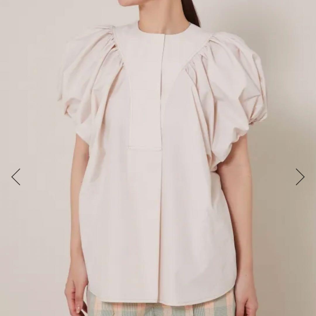 ギャザースリーブブラウス(ライトピンク) セブンテン　seventen ギャザースリーブブラウス(ライトピンク) - seventen