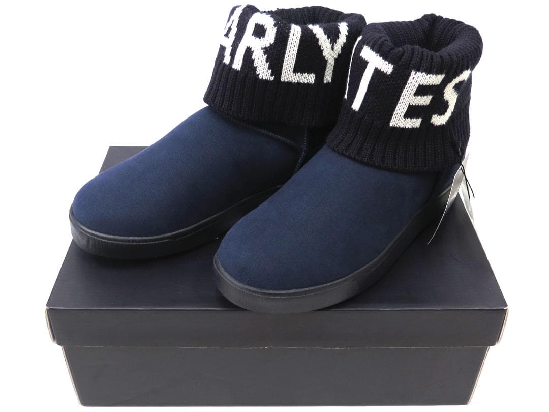 展示品●パーリーゲイツ●ヌバック×リブニット　ゴルフショートブーツ　24.0cm