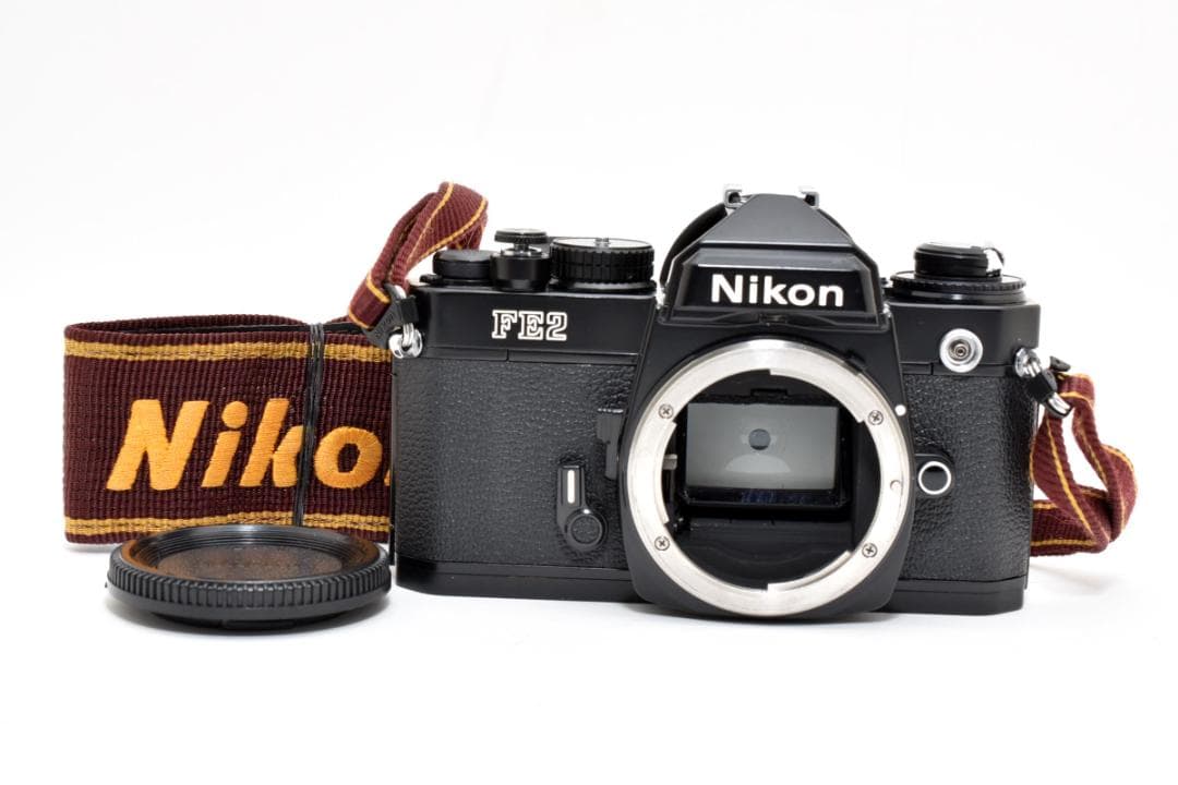 超美品 NIKON FE2 ブラック フィルムカメラ　モルト新品交換済 H298 Nikon FE2 ブラックボディ Dマーク 整備済 ニコン（51171