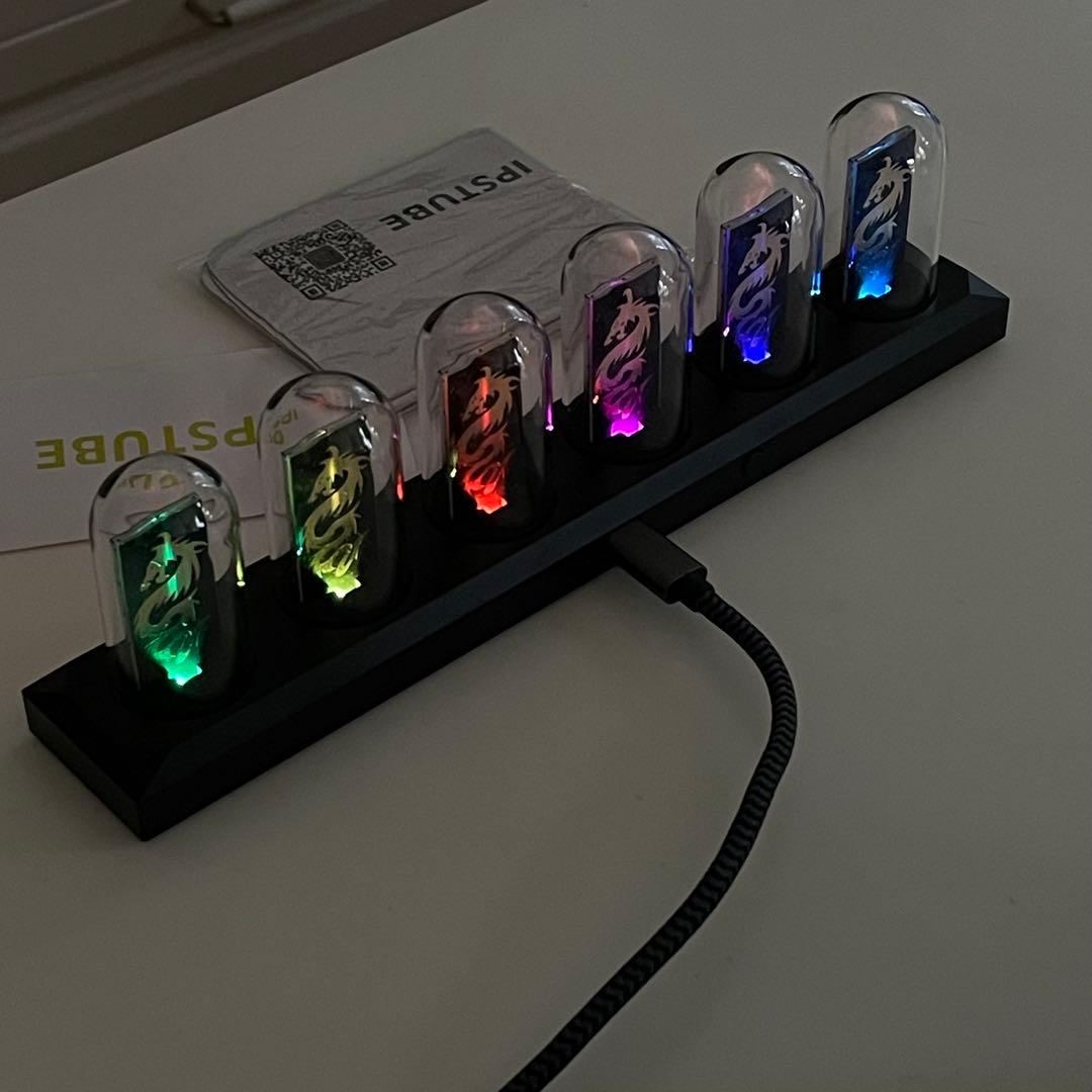 IPSTUBE デジタル時計 LCD IPS ニキシー管 風 - メルカリ