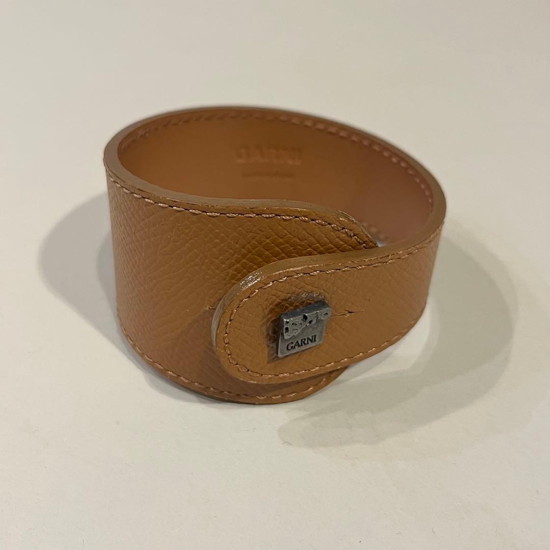 ガルニ garni バングル ブレスレット シルバー 950 レザー - メルカリ