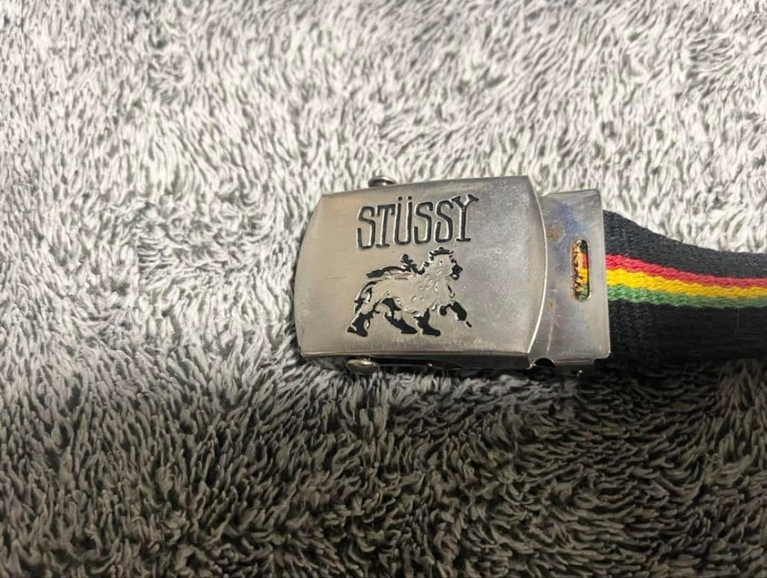 超希少】old stussy ラスタ柄ベルト - メルカリ
