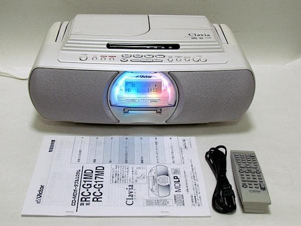 ビクター CD/MDラジカセ RC-G1MD 動作品 ビクター、「イルミマジック」を搭載したMDラジカセ