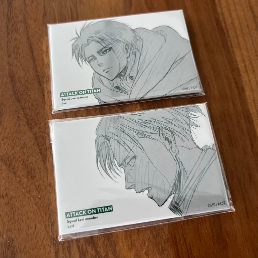 進撃の巨人/リヴァイ/witstudio/原画スクエア缶バッジ 進撃の巨人 リヴァイ WITSTUDIO 浅野原画展 2017 缶バッジ - メルカリ