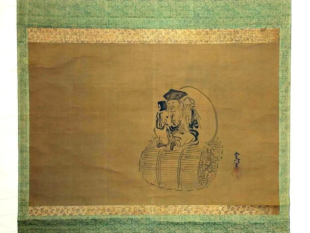 ♥掛軸 【模写】 狩野常信 大黒 桐箱付き 掛け軸 骨董品 - メルカリ