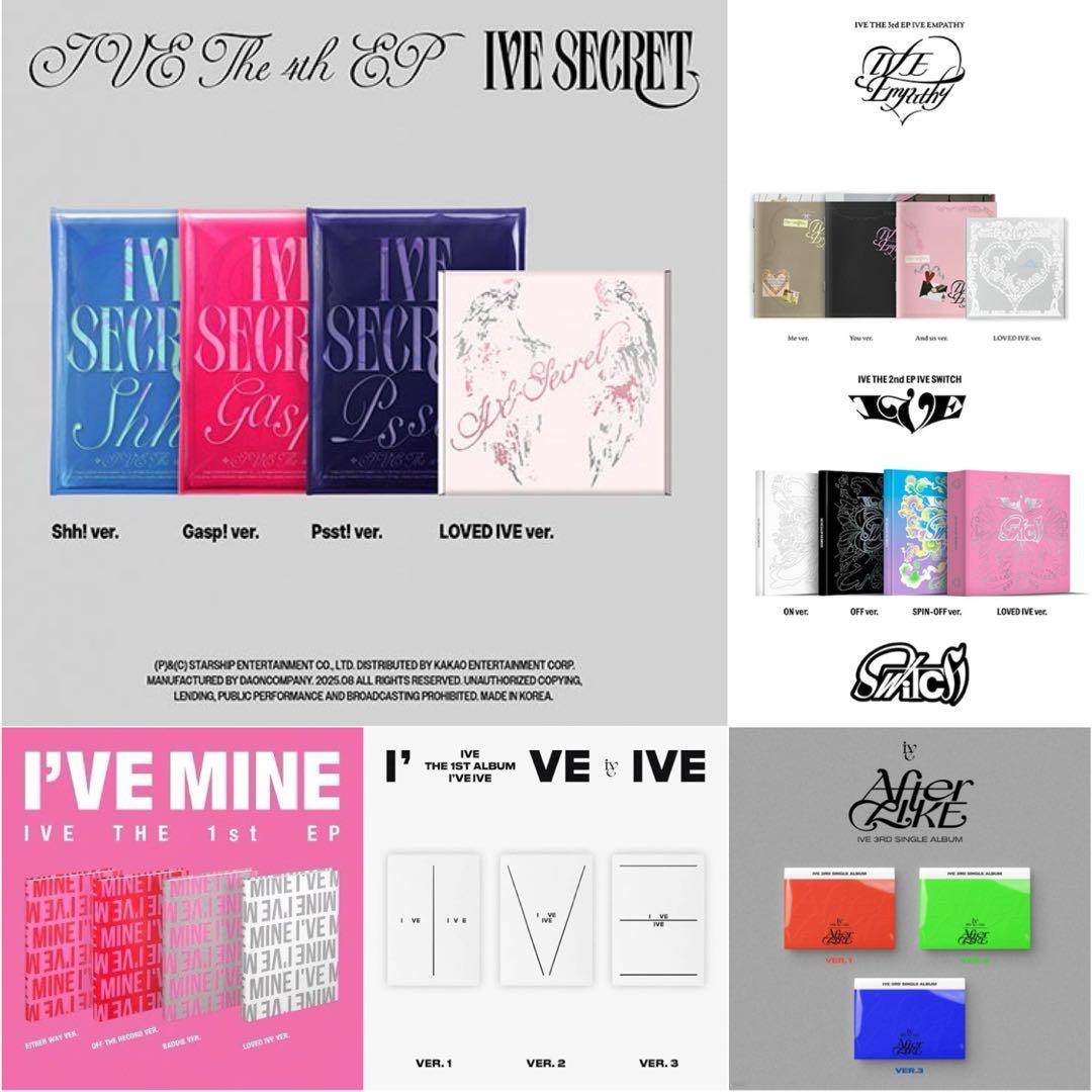 【新品未開封】IVE SECRET EMPATHY SWITCH　全22枚セット IVE THE 4th EP <IVE SECRET> Regular Edition (Shh! Ver. / Gasp! Ver
