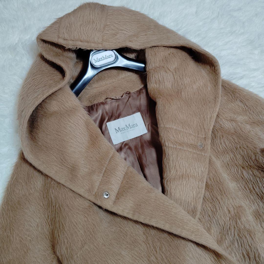 未使用級 マックスマーラ 最新モデル 白タグ アルパカシャギー フード