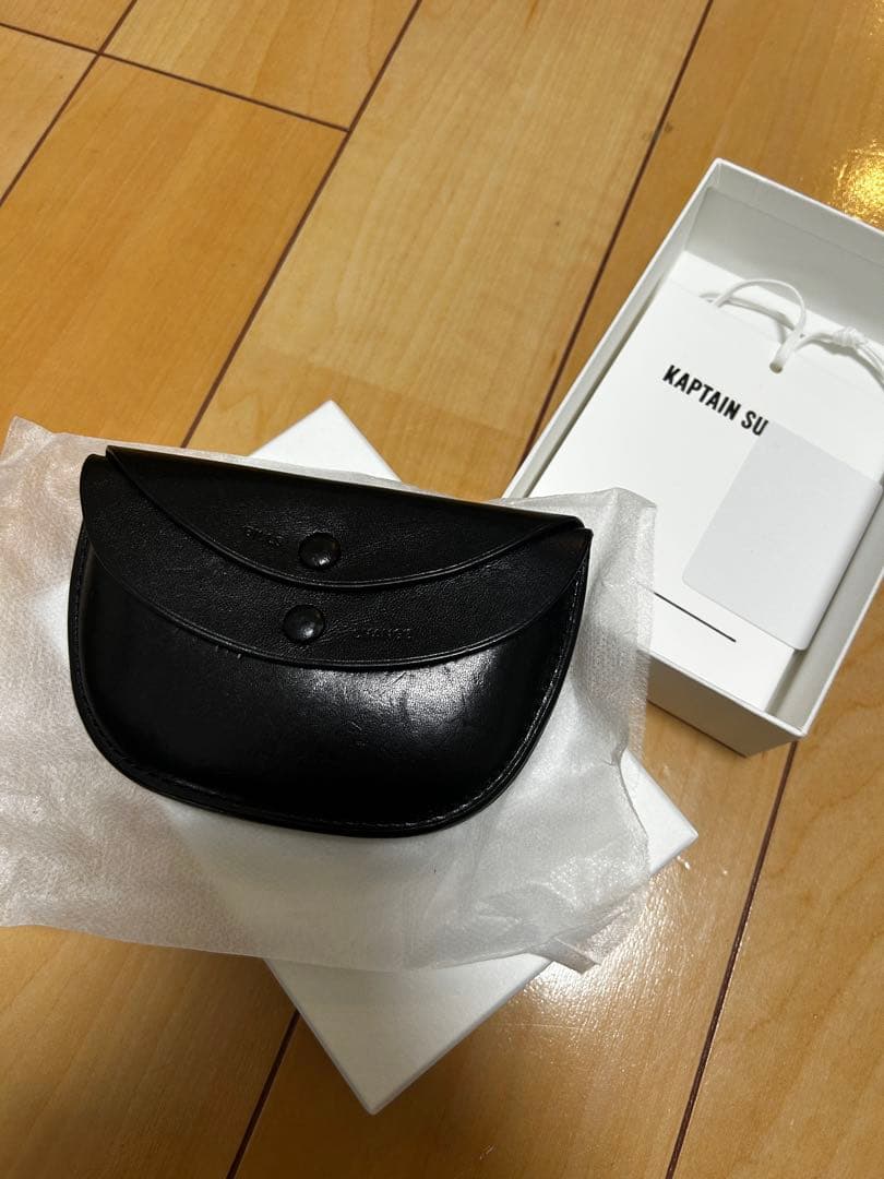 小物 Kaptain Sunshine Round Wallet Namu Shop - Kaptain Sunshine Round Wallet Small - Black