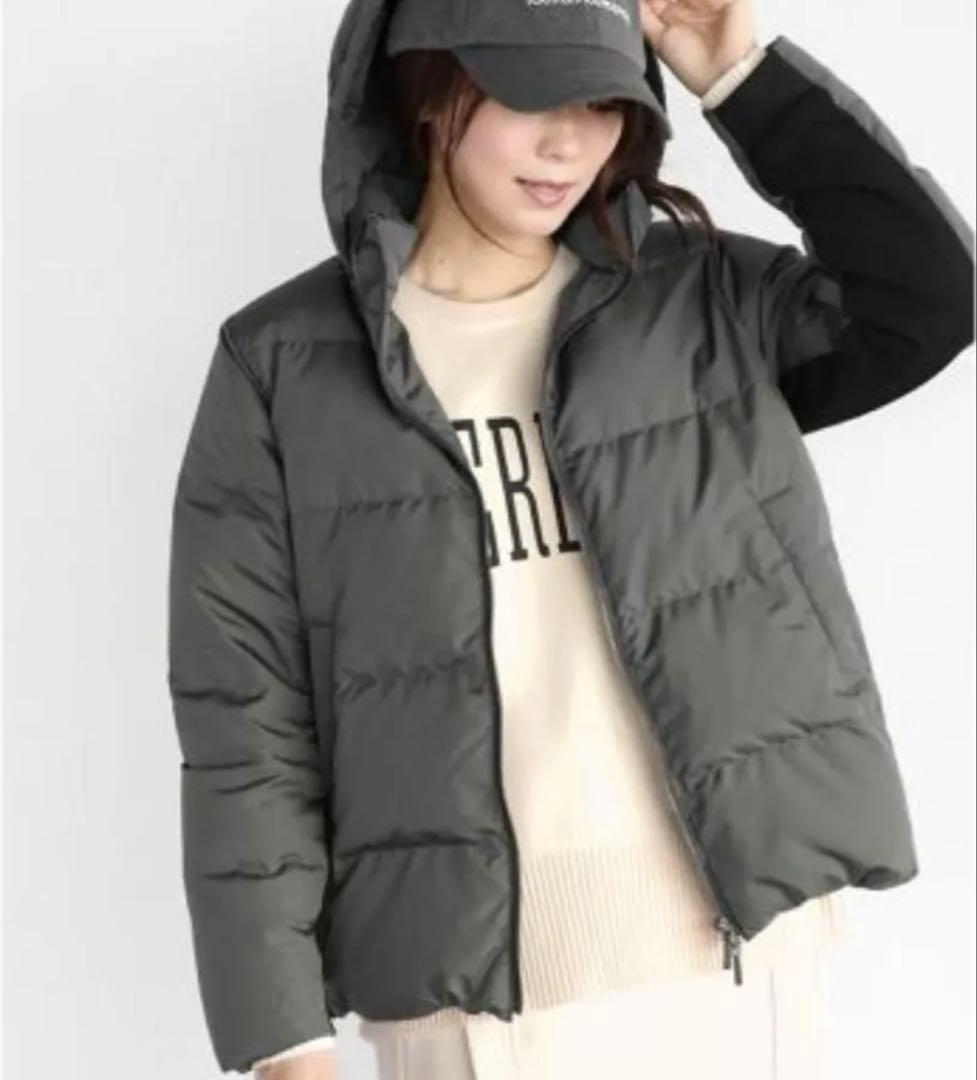 YORT 異素材ダウンジャケット ブルゾン