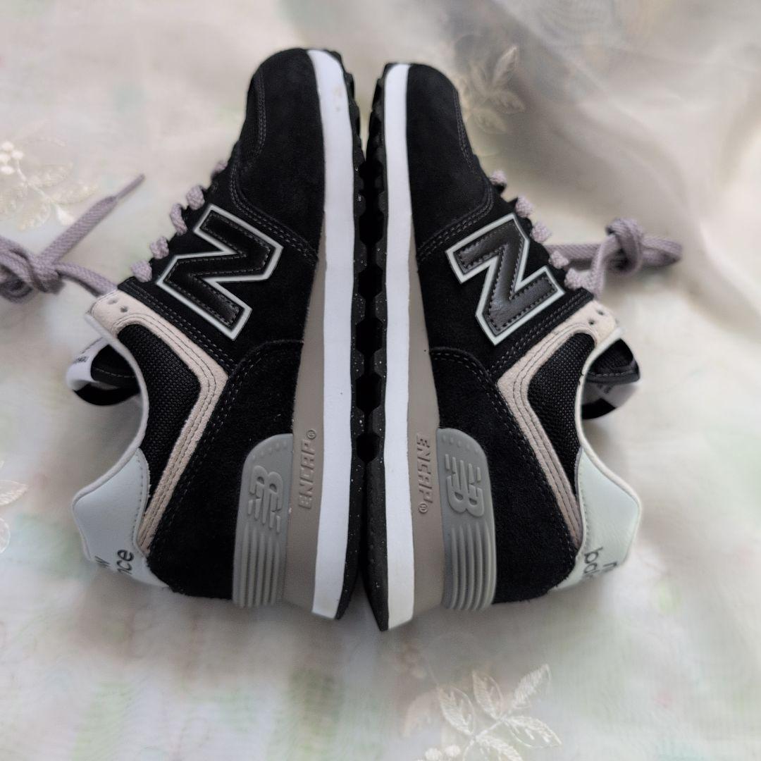 New Balance 574 ブラック 23.5cm