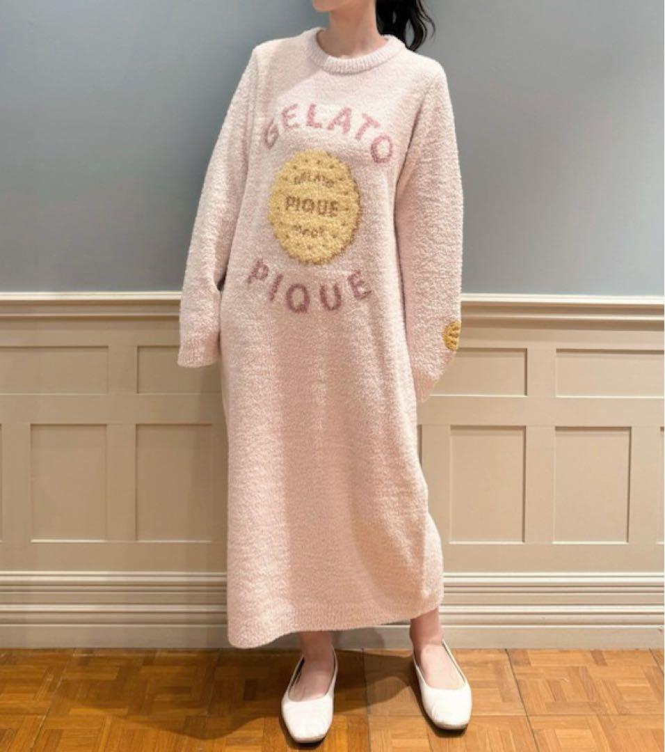 gelato pique パウダービスケットジャガードワンピース ジェラートピケ gelato pique パウダービスケットジャガードワンピース