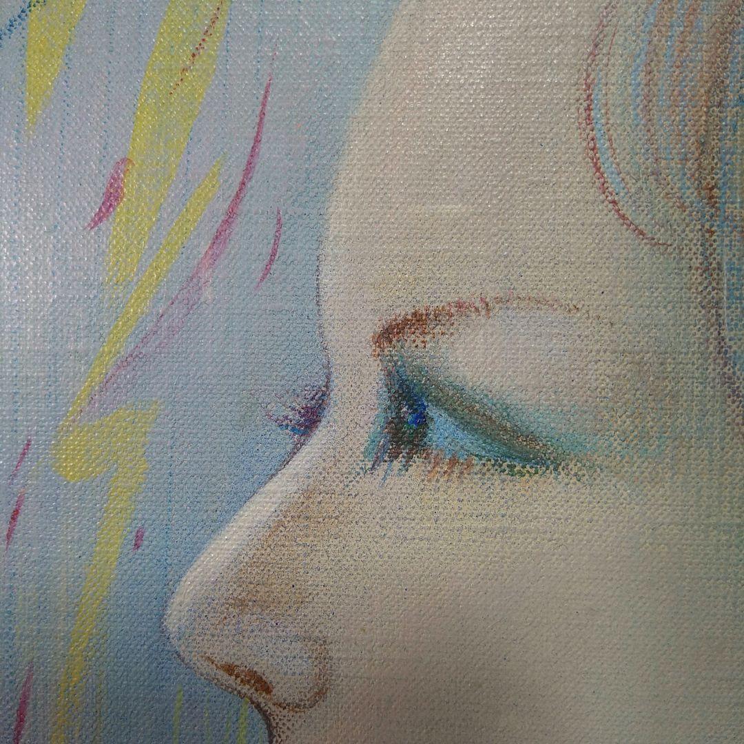 真作保証伏木澄夫【フェルナンダ】油絵美人画額装額縁略歴付自由美術