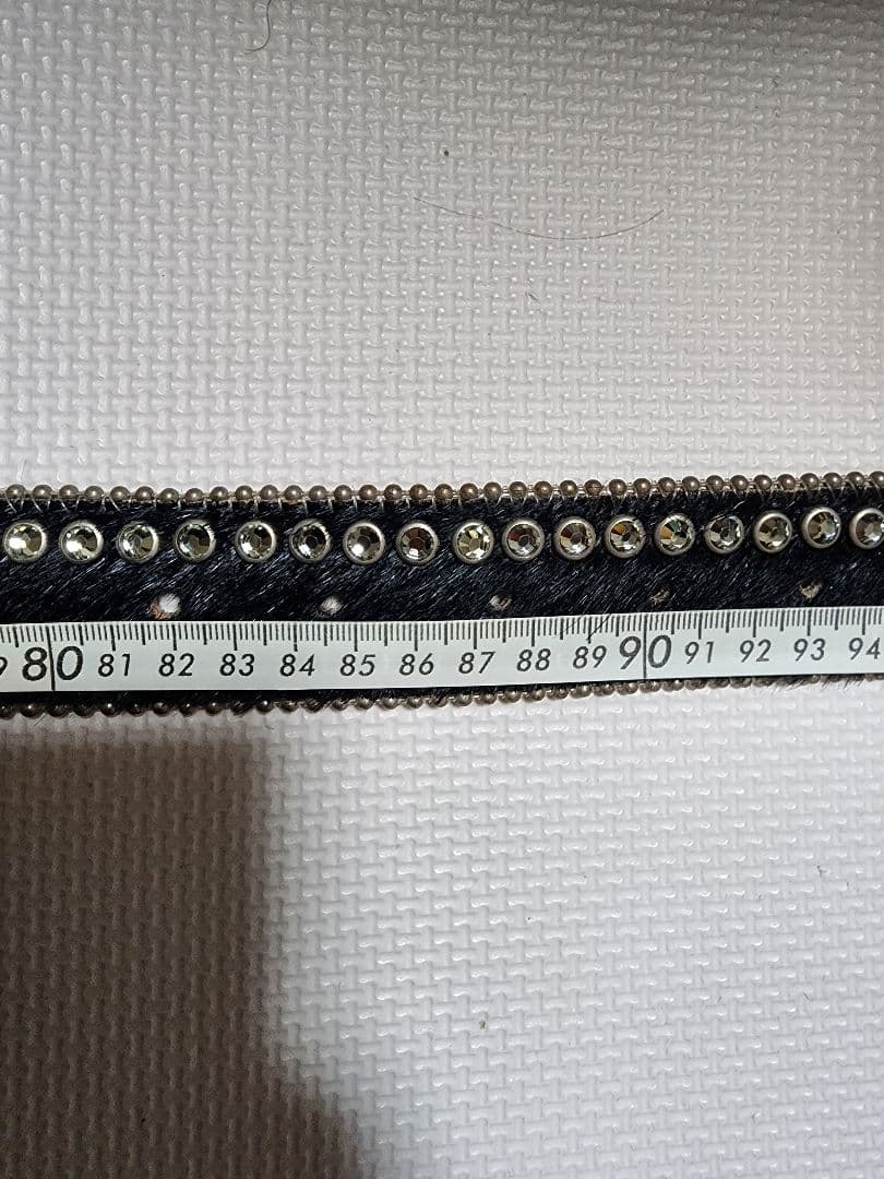 b.b.simon ストーン付きレザーベルト