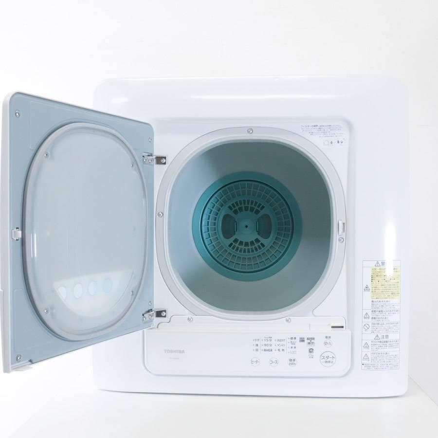 21年製 動作品 東芝 衣類乾燥機 4.5kg ED-458 ピュアホワイト