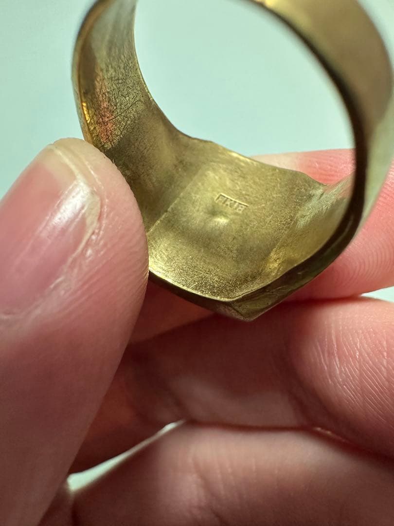 【磁石反応なし】 K18 刻印リング 10.3g