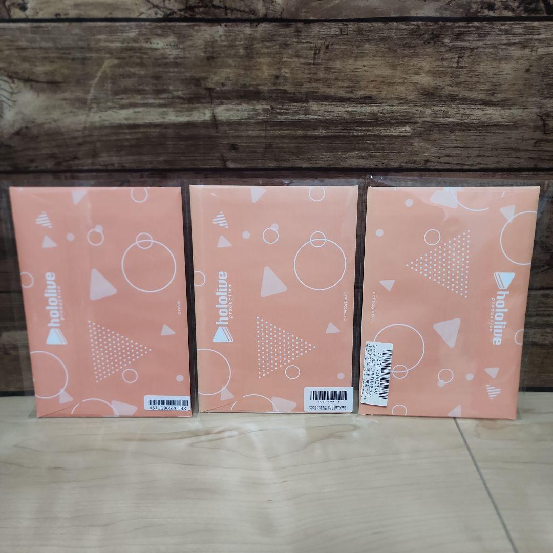 沙花叉クロヱ 直筆メッセージ&箔押し複製サイン入りポストカード　3種セット