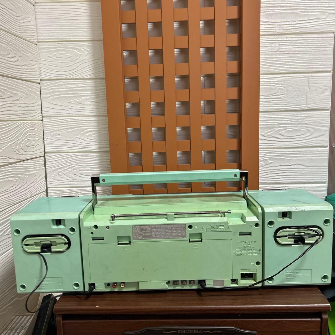 希少AIWA CA-W5 ラジカセ ジャンク 昭和レトロ パステルカラー - メルカリ