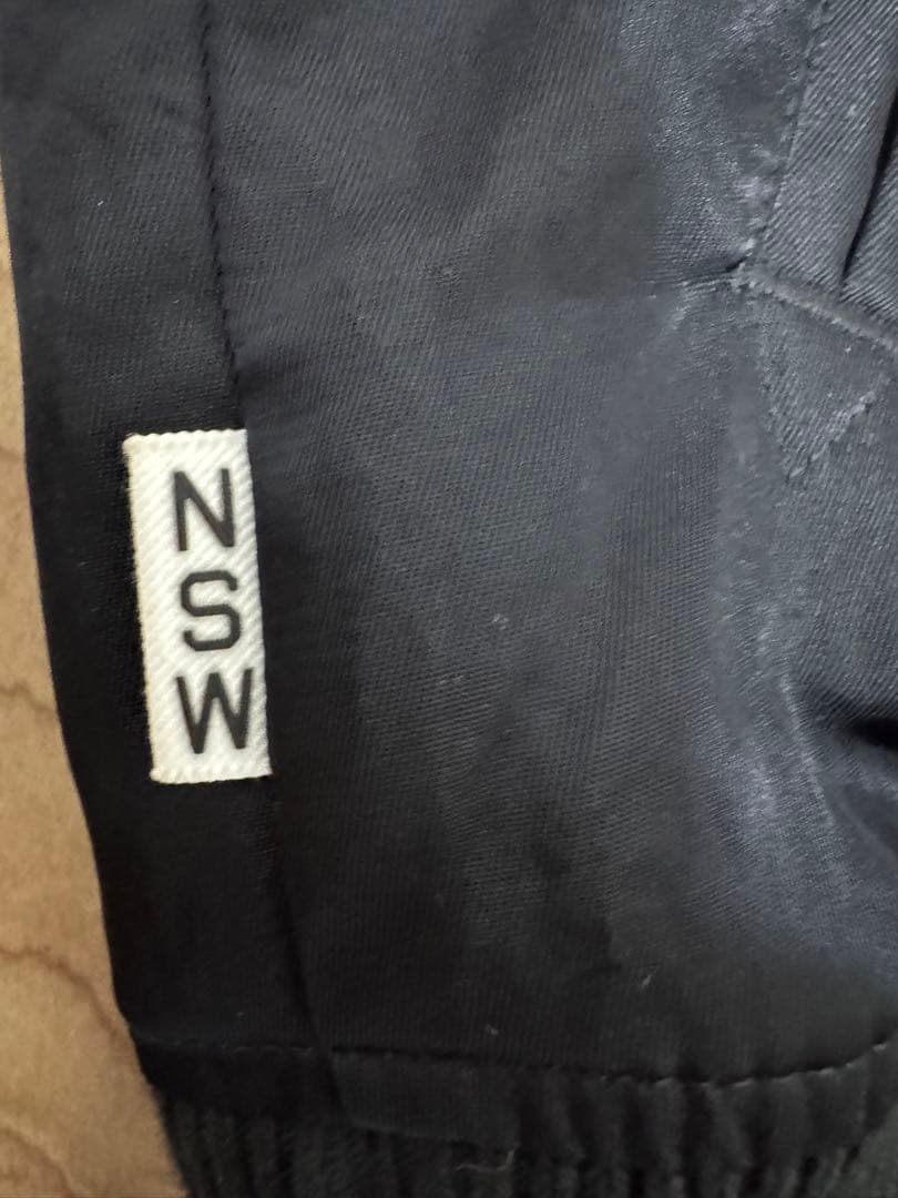 《希少》NIKE ナイキ スカジャン ブルゾン 刺繍ロゴ NSW ブラック　Ｌ