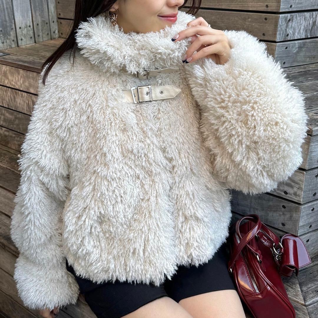 Chico プードルコート アイボリー - メルカリ