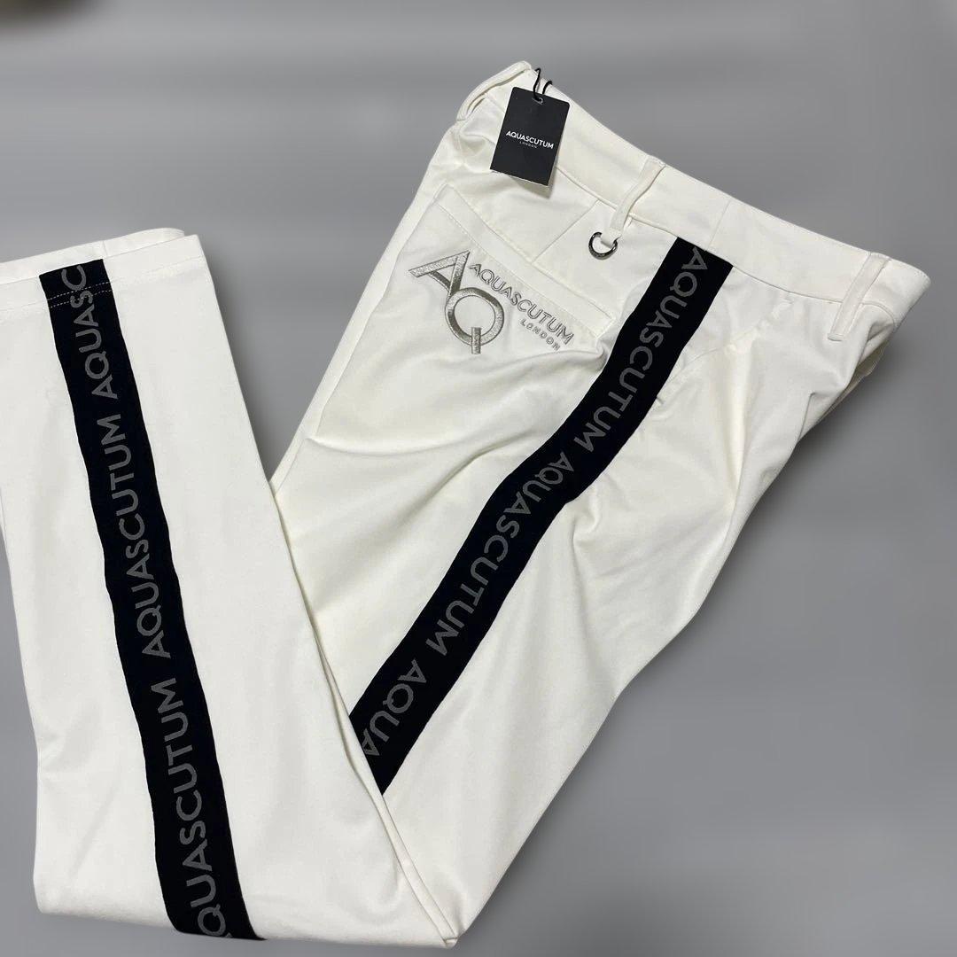 新品 AQUASCUTUM クリーミー ゴルフウェア ジョガーセットアップ春夏秋