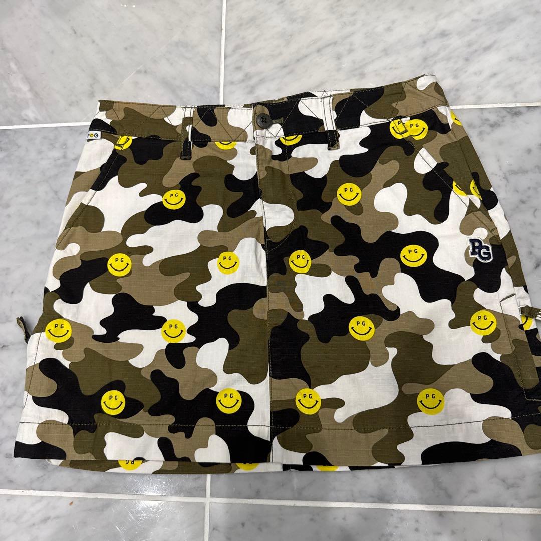 PG カモフラージュ スマイリー スカート 一部店舗&公式オンライン限定】エンジェルブルーコラボカモフラ柄