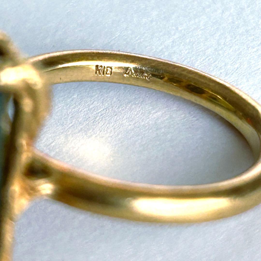 ボンマジック Bon Magique K18 翡翠 リング - メルカリ