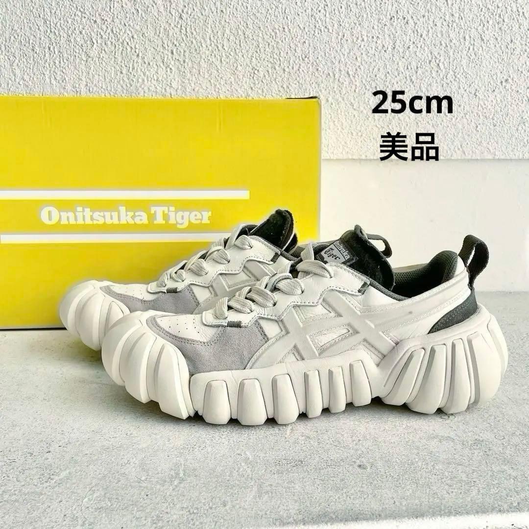 人気！Onitsuka Tiger デンティグレ25cm 厚底スニーカー 白 - メルカリ