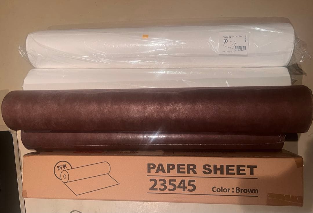 業務用エステ 防水ペーパーシート 施術ベッド用 80×190cm 5本セット新品 楽天市場】ペーパーシーツ 防水 ホワイト 幅80×長さ190cm×50枚分