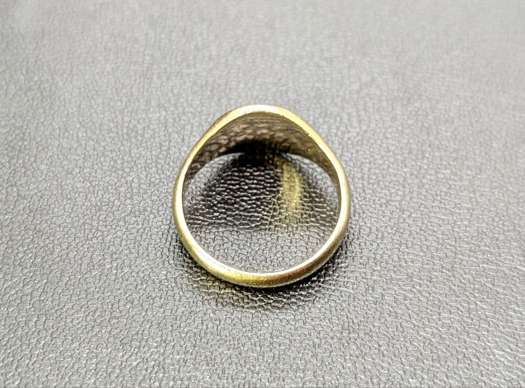 UK K9 ゴールド シグネットリング 17号 英国 モノグラム 1943年 - メルカリ
