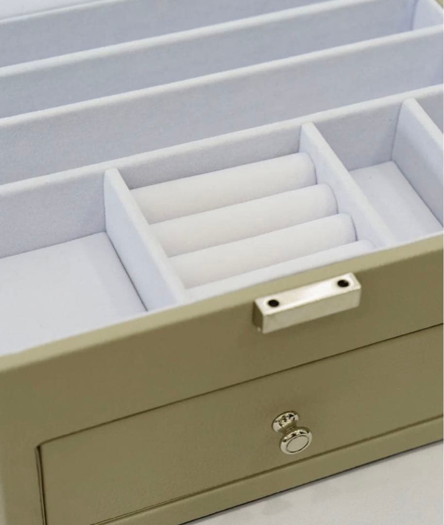 エパールA'pearl ジュエリーボックス グレージュ×ラベンダーパープル