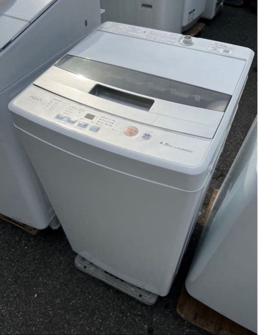 【高年式】2021年式 4.5kg AQUA 洗濯機 AQW-S45J