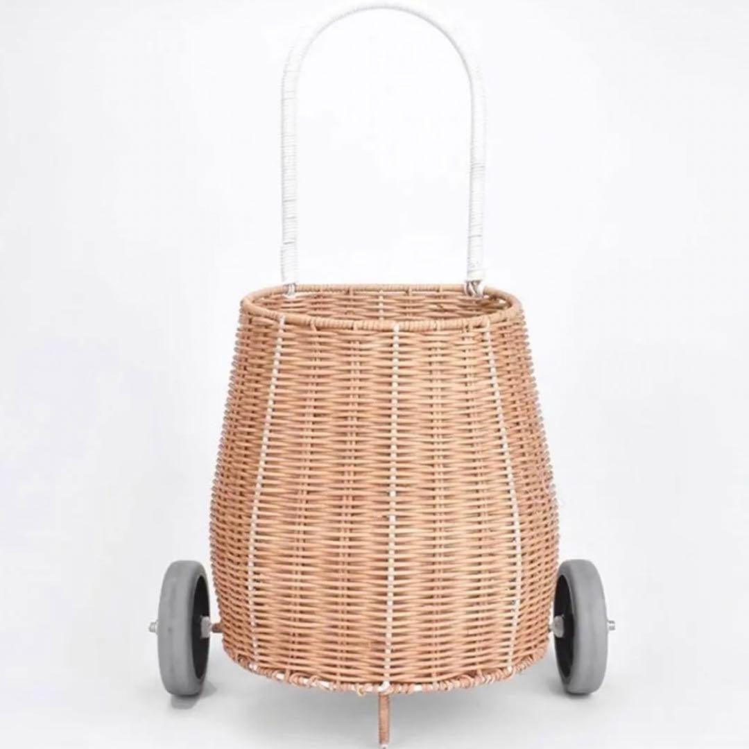 バスケット　ラタンバギー　子供　手押し車　おままごと　韓国　カゴ　バギー luggy Basket LUGGYバスケット ピクニック ラタンバギー 子供の手押し