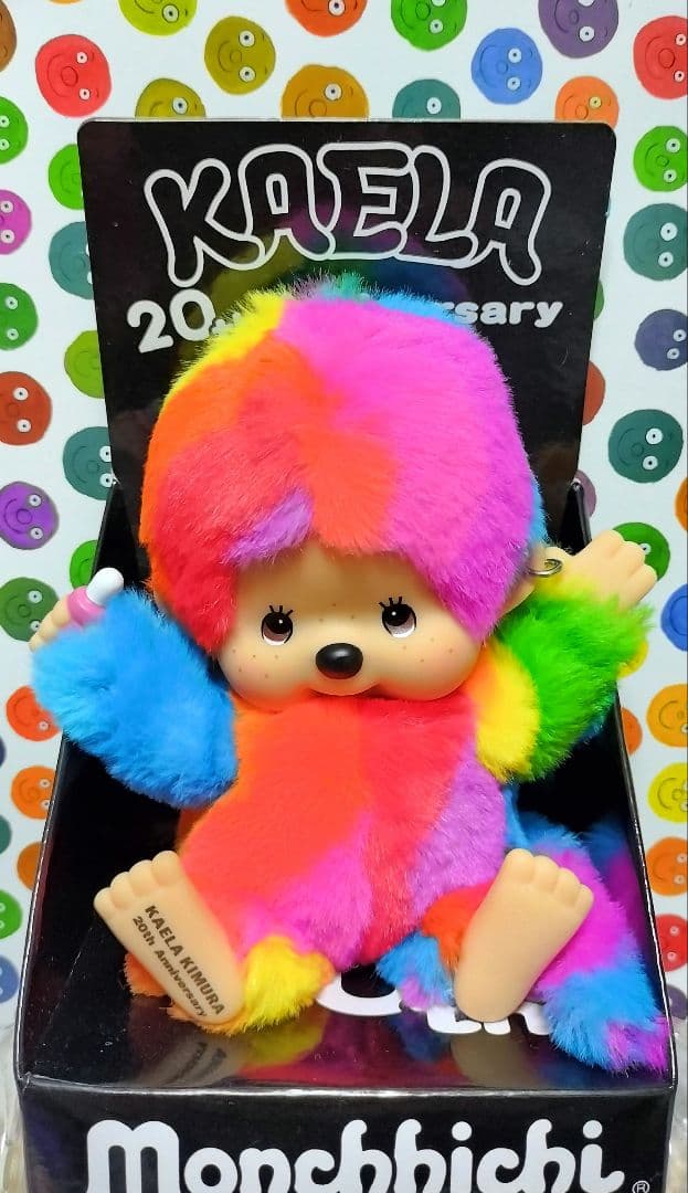 木村カエラ　モンチッチ　カエチッチ　カラフルレインボー　Sサイズ　ピアス