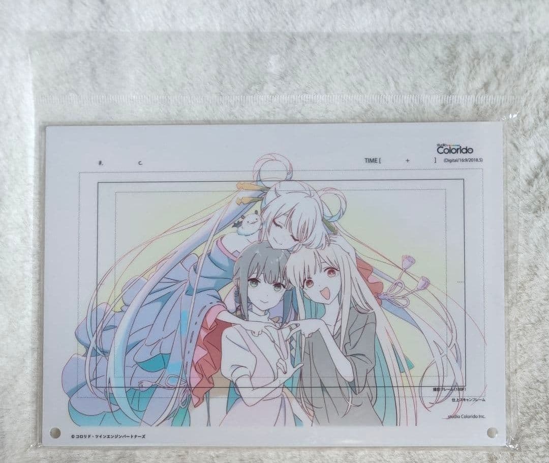 超かぐや姫！ ラフ原画 アクリルパネル かぐや 酒寄彩葉 月見ヤチヨ