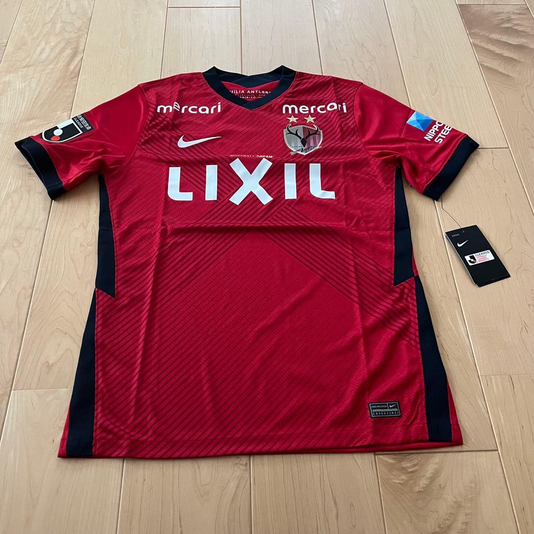 新品 タグ付き 鹿島アントラーズ レプリカユニフォーム M 背番号なし