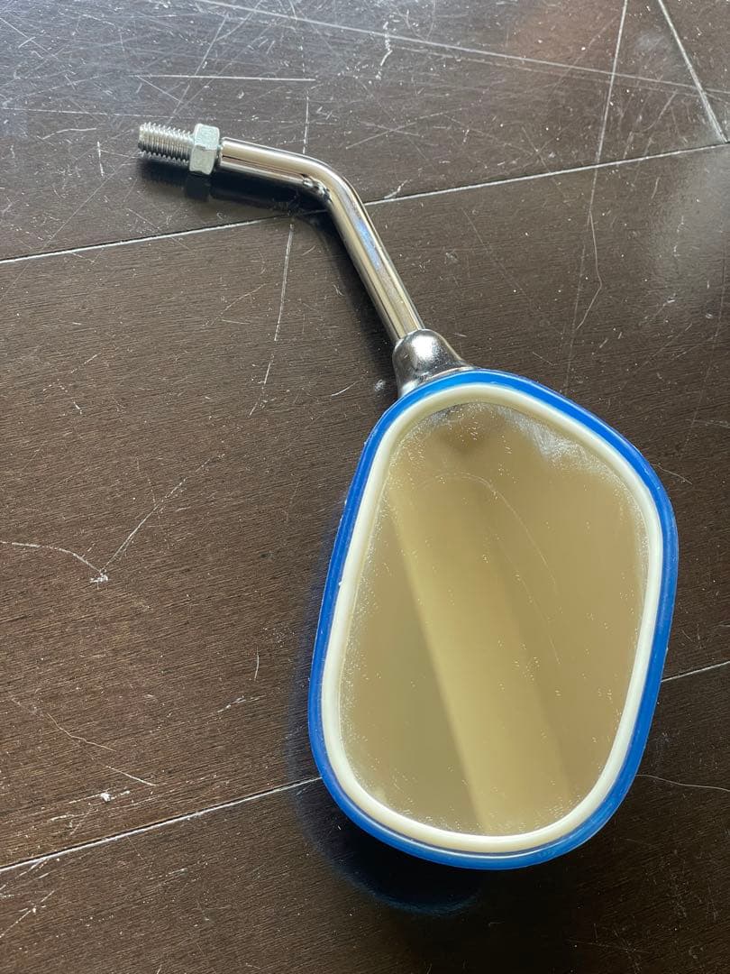 バイク用青いミラー ベスパ ランブレッタ - メルカリ