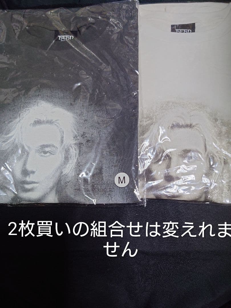 ♡おまんじゅう♡藤井風Tシャツ肖像画の白と黒