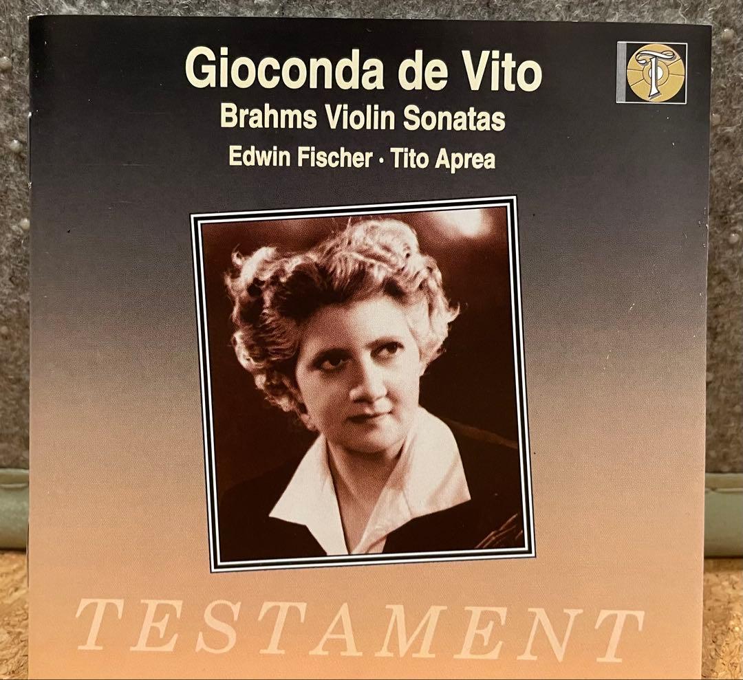 ジョコンダ・デ・ヴィート /ブラームス: ヴァイオリン・ソナタ - メルカリ