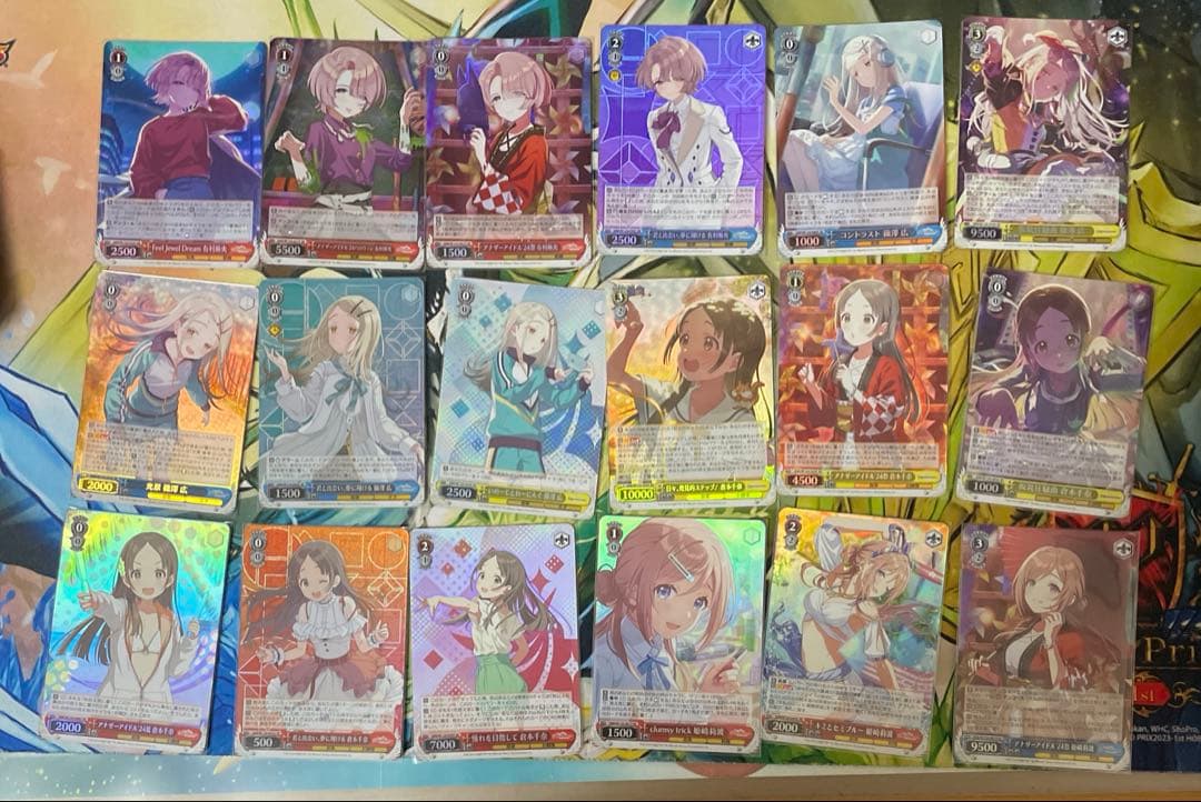 ヴァイスシュヴァルツ　学園アイドルマスター　学マスSR,RRR計75枚まとめ売り