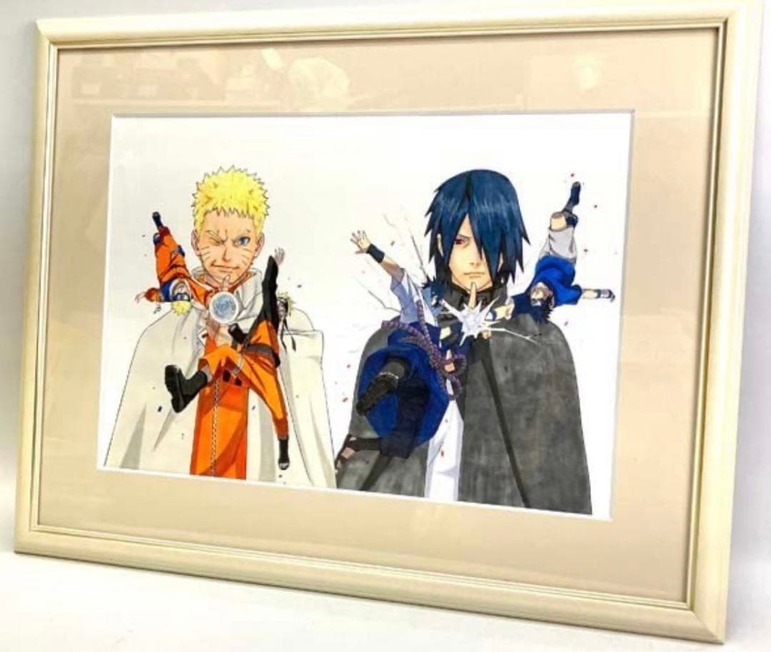 限定・非売品】NARUTO 高級複製原画 ナルト サスケ ナルト展 - メルカリ