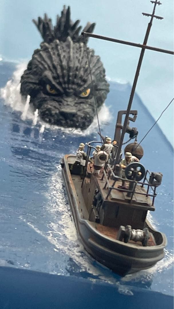 ゴジラー1.0 マイナスワン　ジオラマ　がんばれ新生丸