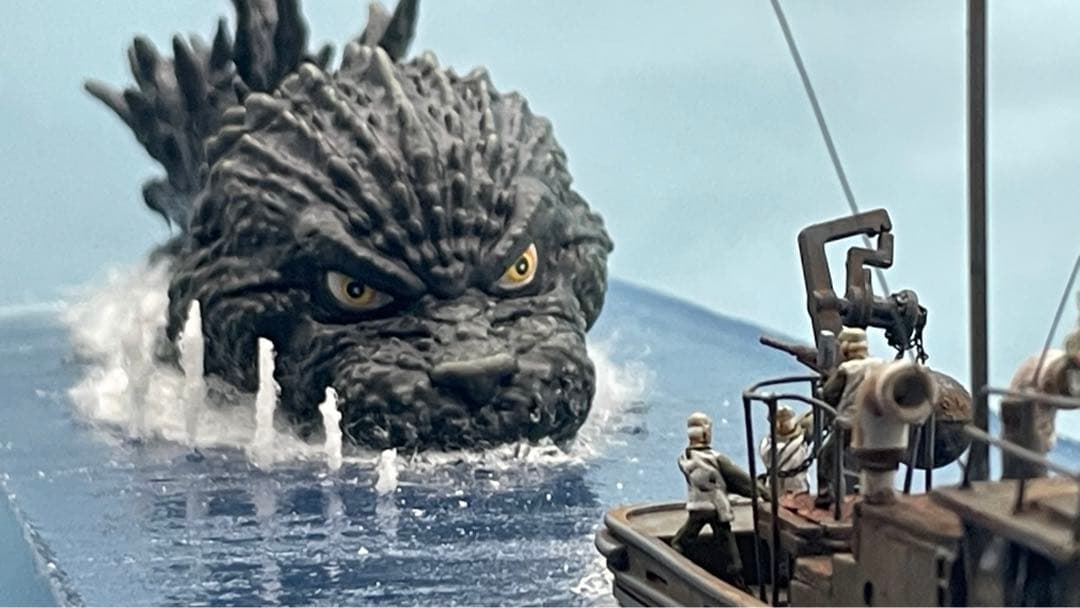 ゴジラー1.0 マイナスワン　ジオラマ　がんばれ新生丸
