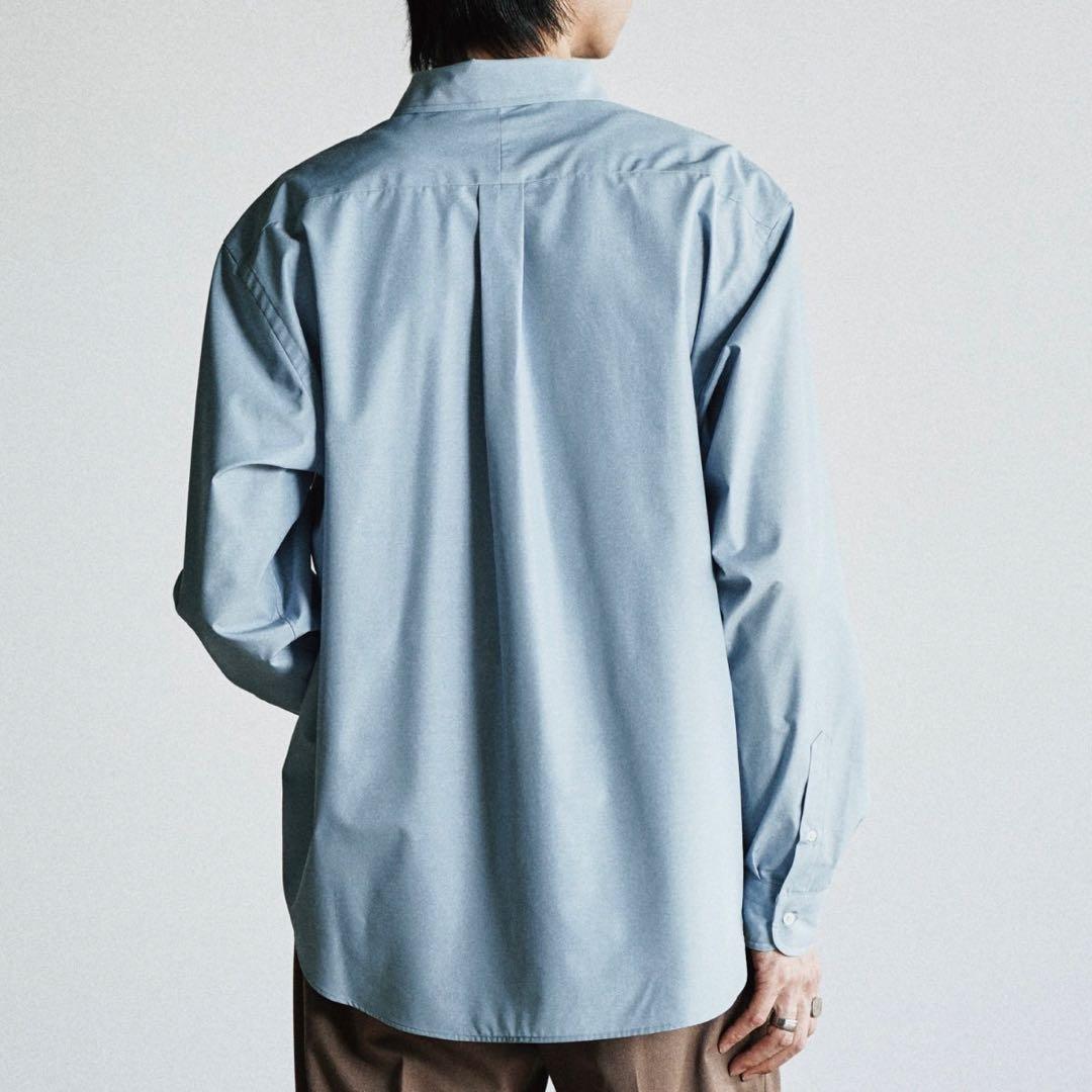新品・未使用】 MICRO SPAN BASIC SHIRT サックスブルーL - メルカリ