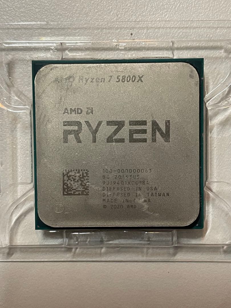 AMD Ryzen7 5800X 簡易チェック品 Amd ryzen 7 5800x r7 5800x 3.8 ghz 8コア16スレッド105w cpu