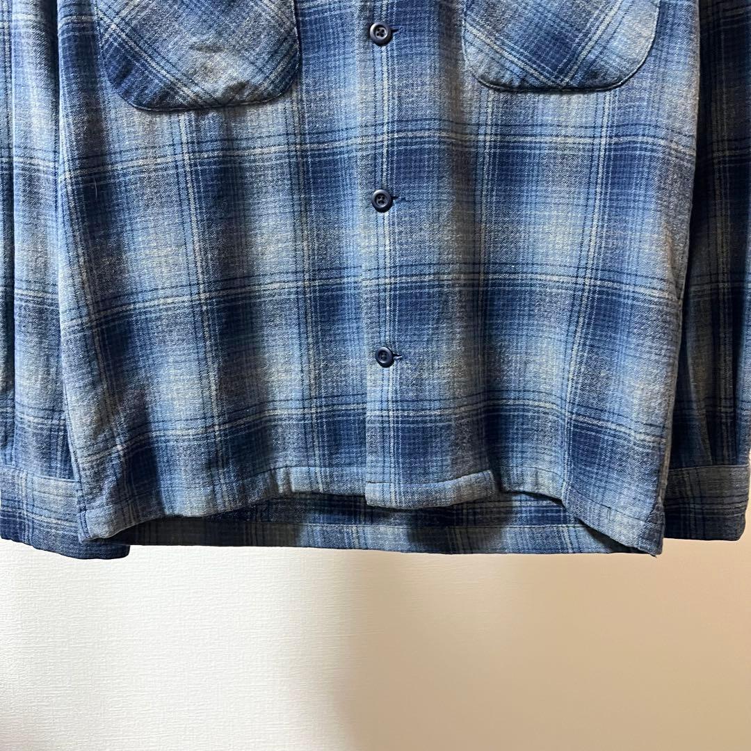 90's PENDLETON オンブレチェック ボードシャツ ウールシャツ - メルカリ
