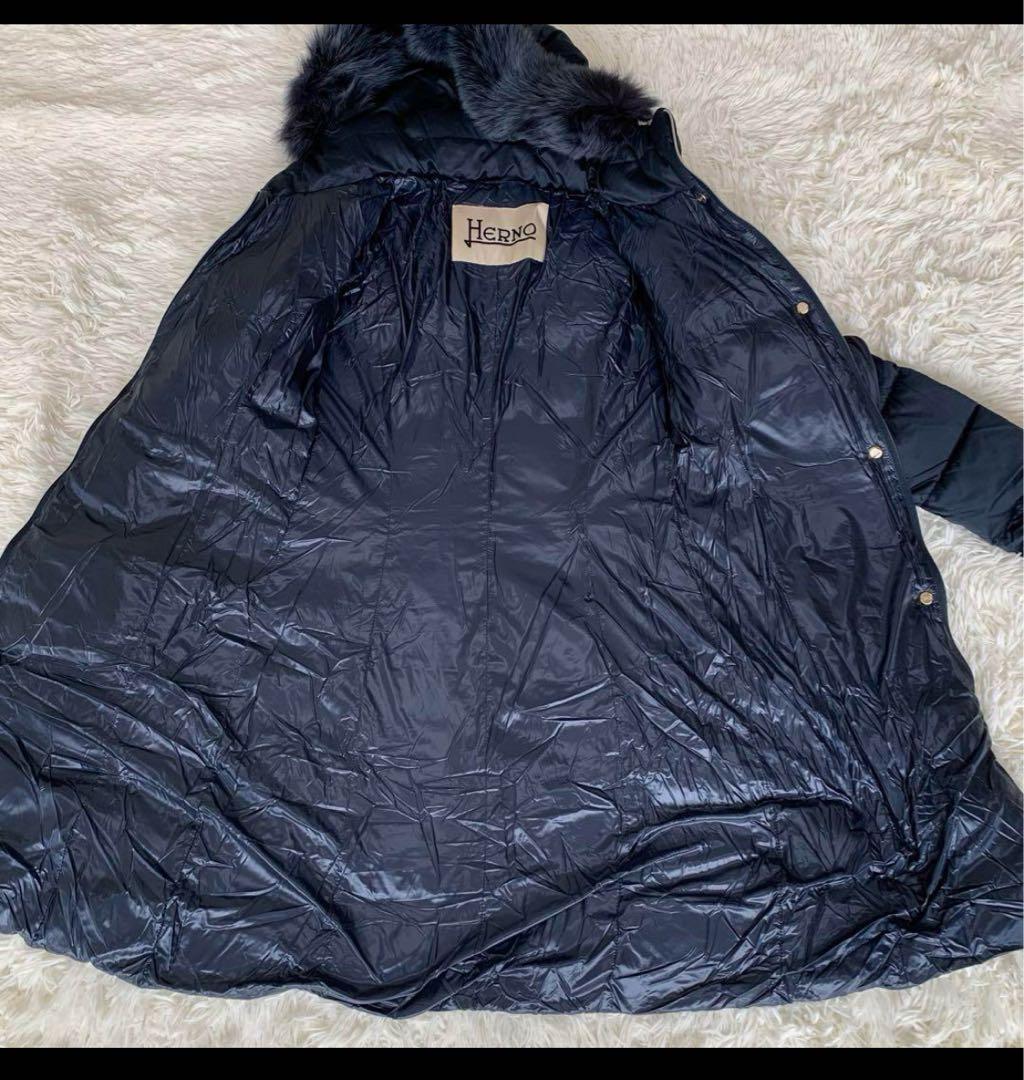 ヘルノ☆ダウンコート☆FOXファー40☆超美品ビームストゥモローラン