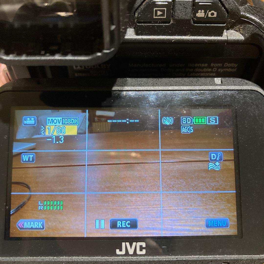 JVC HDメモリーカメラ GC-P100-Bバッテリー3個