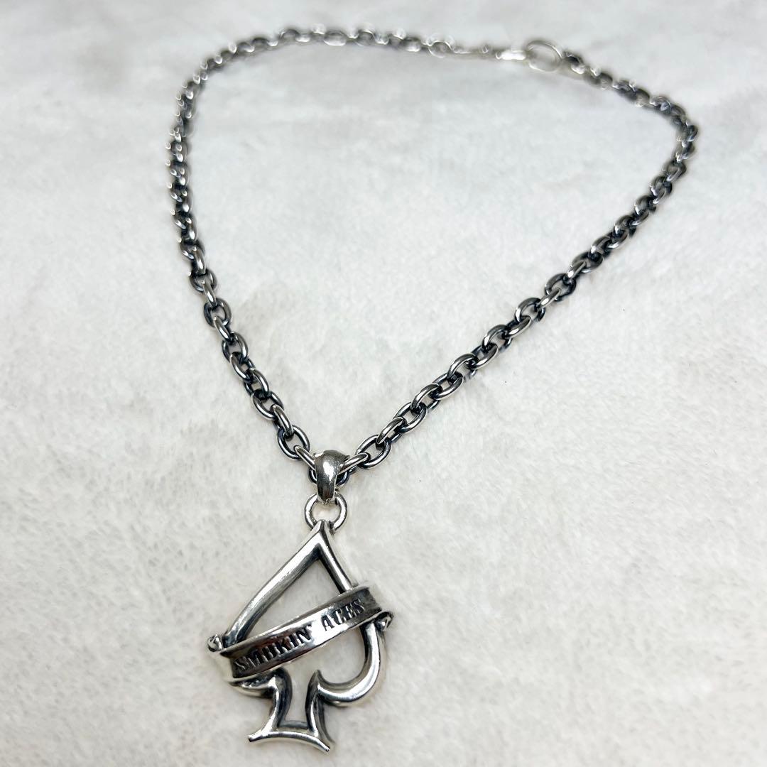 《受注生産品》 ラウドスタイルデザイン 高蝶 ネックレス シルバー925 肉厚