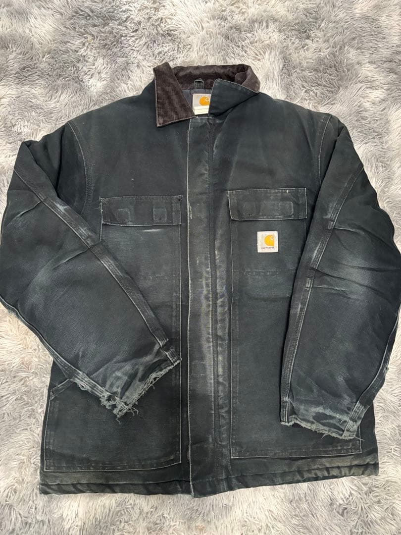 Carhartt ダークグリーン　ジャケット　コート　 コーデュロイ襟 中古・古着通販】CARHARTT WIP (カーハート ワークインプログレス
