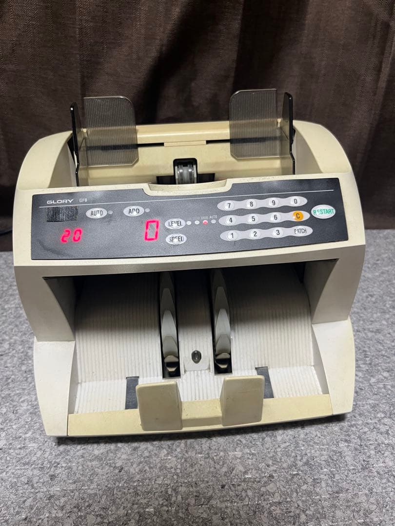 紙幣計数機 GLORY製 グローリー GFB-80G-E 動作確認済み - メルカリ